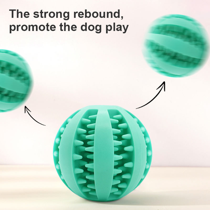 Natural Rubber Dog Teething Ball- pet toy