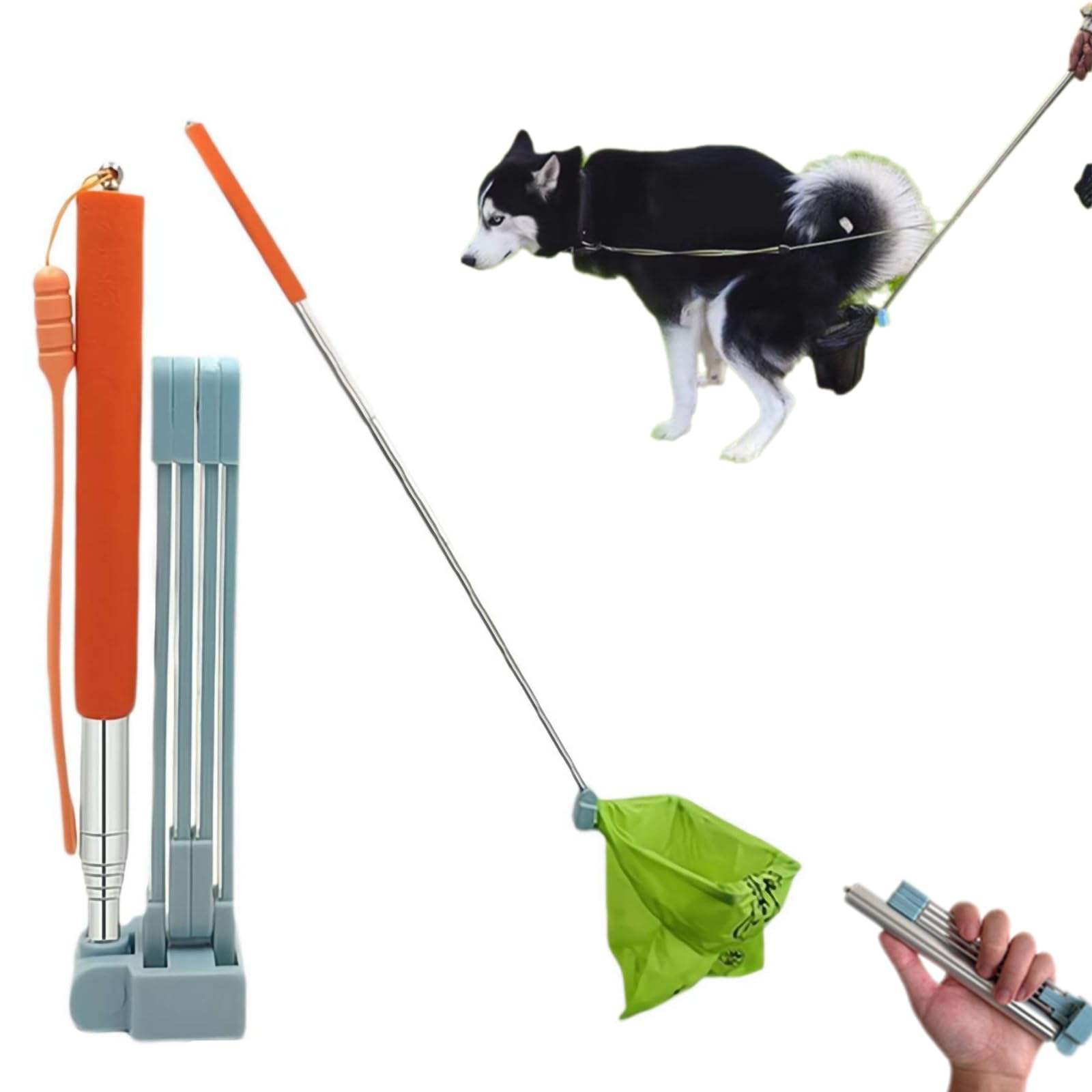 Foldable Hands Free Portable Pet Poop Scooper