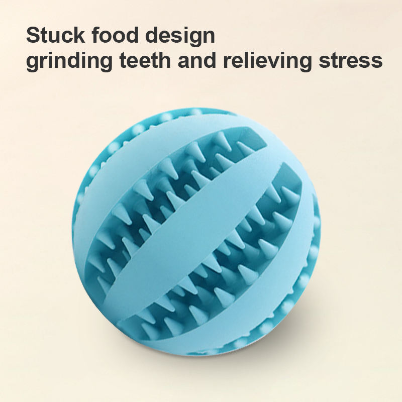 Natural Rubber Dog Teething Ball- pet toy